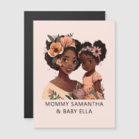 Maman et fille noire personnalisée (16)