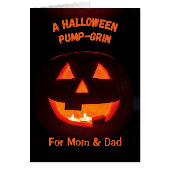 Maman et papa Halloween Cute Jack o' Lantern (Devant)