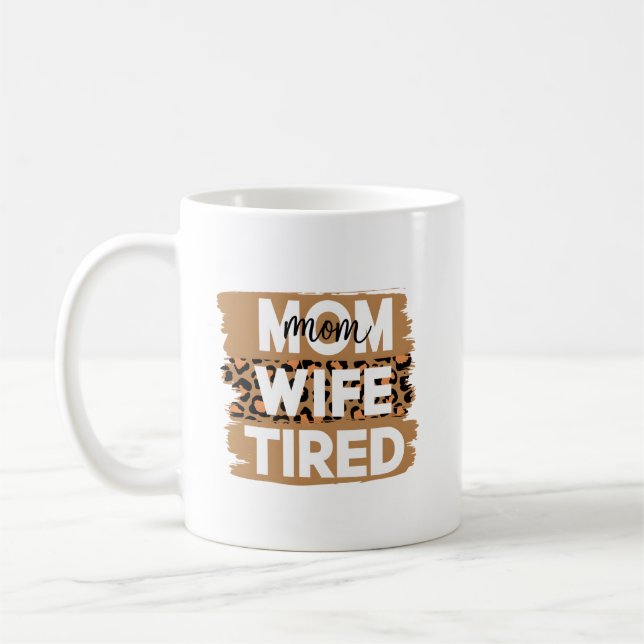 Maman Femme Fatigué Mug (Gauche)