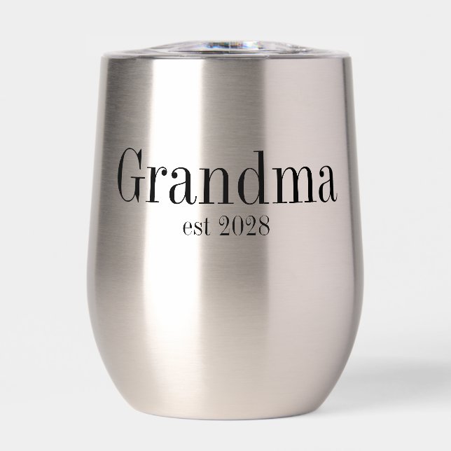 Maman Grand-Mère Moderne Typographie Noir (Avant)
