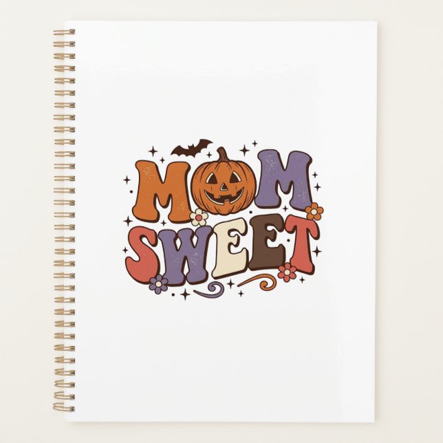 Maman Halloween Citrouille Sucrée Design de Chemis (Devant)