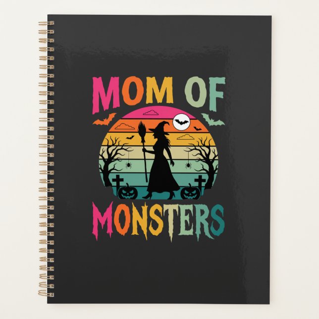 Maman Halloween de monstres Sorcière Coucher de so (Devant)