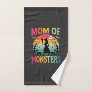 Maman Halloween de sorcière de coucher de soleil d