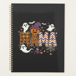 Maman Halloween Fantômes Sorcière et Citrouille Gr