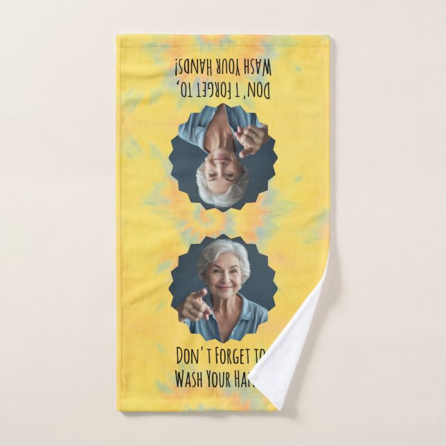 Maman hippie, lave tes mains (Serviette à main)