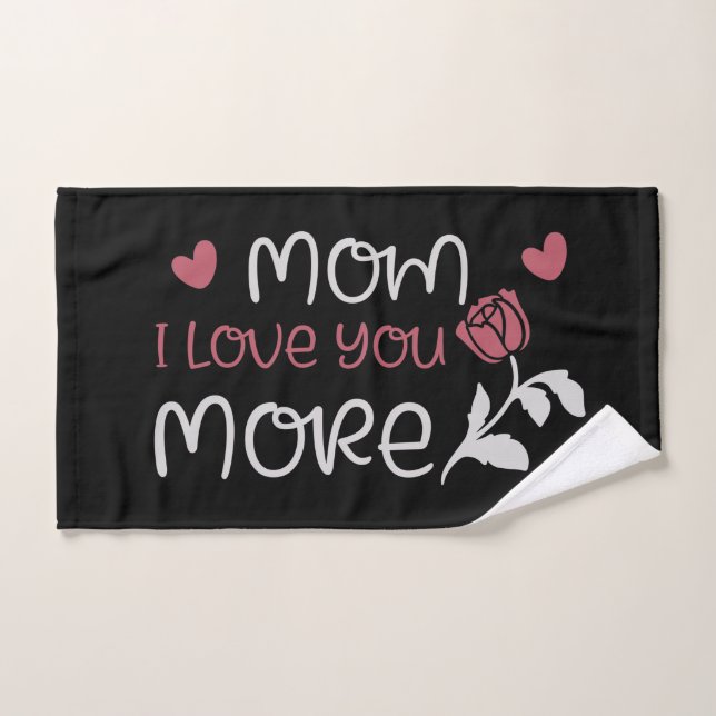 Maman Je t'aime plus Serviette (Serviette à main)