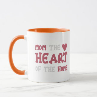 Maman Le Cœur De La Maison Mug Café Deux Tons