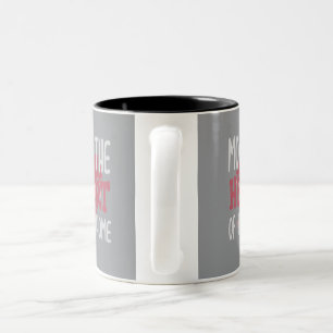 Maman Le Cœur De La Maison Mug Typographie Rouge