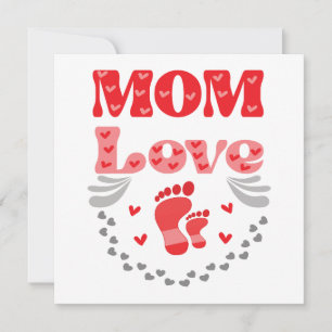 Maman Love, Big Heart Text Modèle