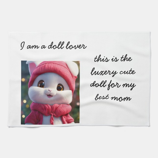 Maman Luxury Cute Doll Modèle Serviettes de cuisin (Horizontal)