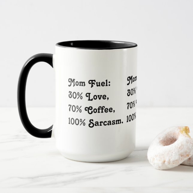 Maman Mama Funny Sarcastic Mug (Avec donut)