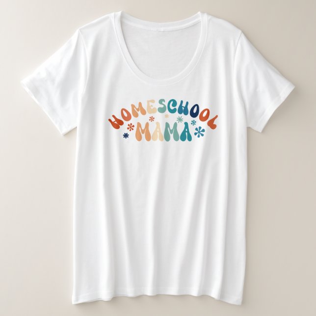 Maman maman de l'école familiale Retro (Design devant)