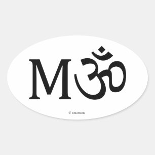MAMAN, maman de yoga, autocollant ovale