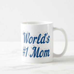Maman mer bleu demi-texte tasse de café