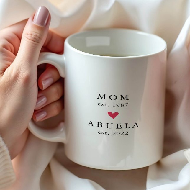 Maman Moderne | Année d'Abuela Café Mug (Créateur téléchargé)