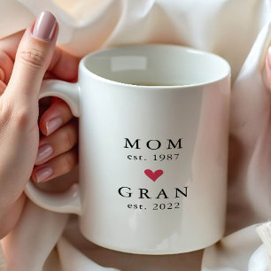 Maman Moderne Année de Fondation Tasse à Café