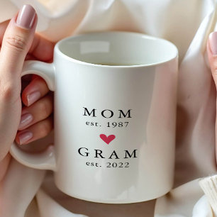 Maman Moderne Année de Gram. Tasse à café