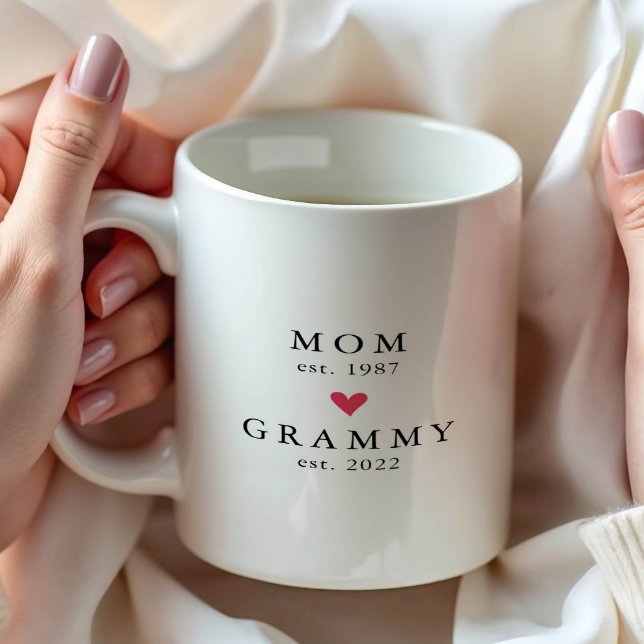 Maman Moderne | Année de Grammy Tasse à Café (Créateur téléchargé)