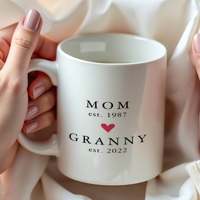 Maman Moderne | Année de Mamie. Tasse à Café (Créateur téléchargé)