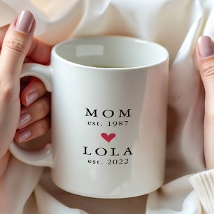 Maman Moderne   Lola Année de Création. Tasse à Ca