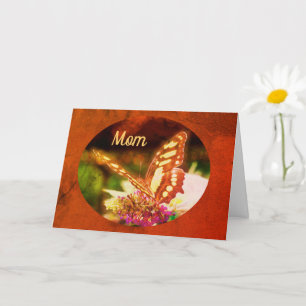 Maman Mon Hero Papillon Carte d'anniversaire