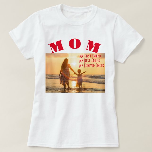 Maman Mon premier T-shirt meilleur ami pour toujou (Design devant)