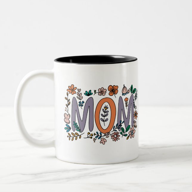 Maman Mug Floral (Gauche)