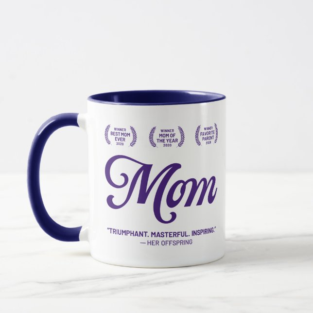 Maman Mug (Poignée et jante en 10 couleurs) (Gauche)