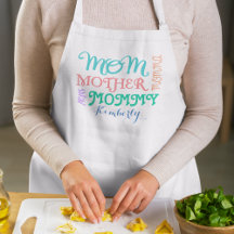 Maman nomme un tablier personnalisé