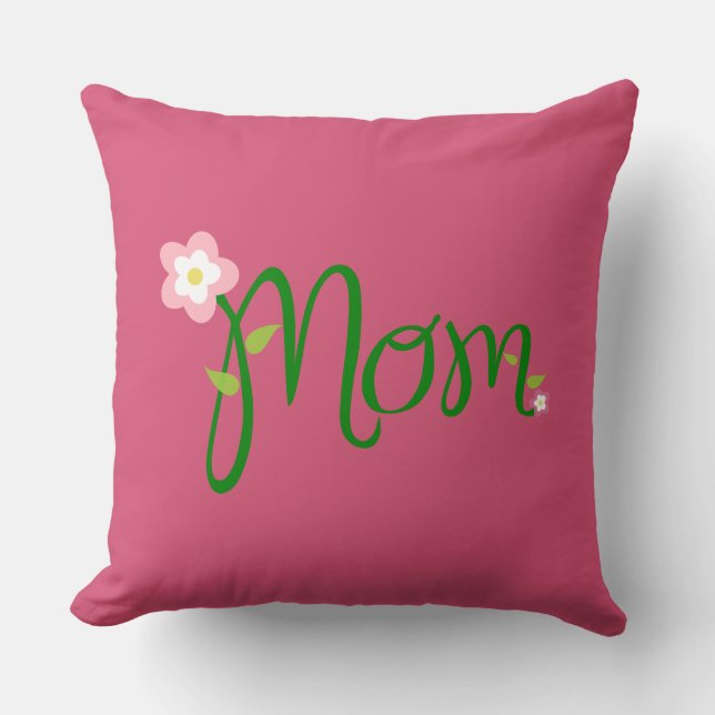 Maman Oreillers rose foncé (Recto)