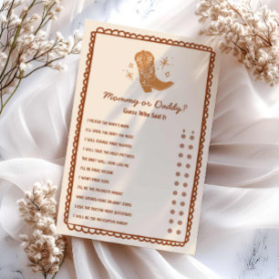 Maman ou papa jeu de Baby shower occidental