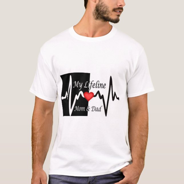 Maman & Papa 💗 T-shirt bébé - doux, doux et compl (Devant)