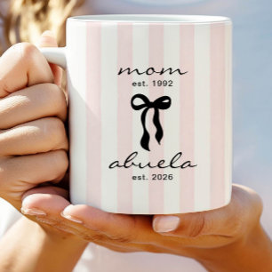 Maman pour Abuela Tasse avec un nœud