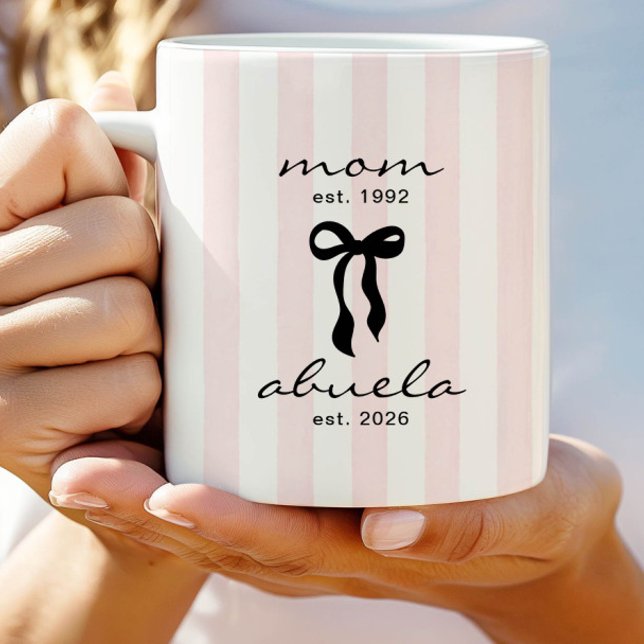 Maman pour Abuela Tasse avec un nœud (Créateur téléchargé)