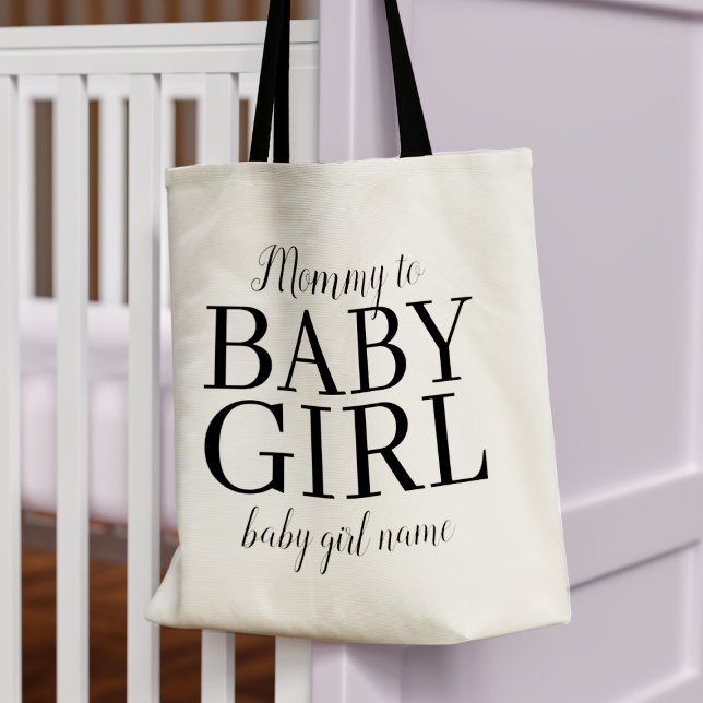 Maman pour le nom de bébé fille Sac fourre-tout po (Créateur téléchargé)