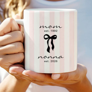 Maman pour Nonna Tasse avec un nœud