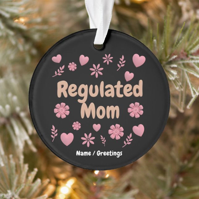 Maman régulée 3D Floral rose Cœur Esthétique (Arbre)