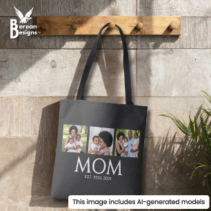 Maman Sac fourre-tout photo noir taille 3 Establis