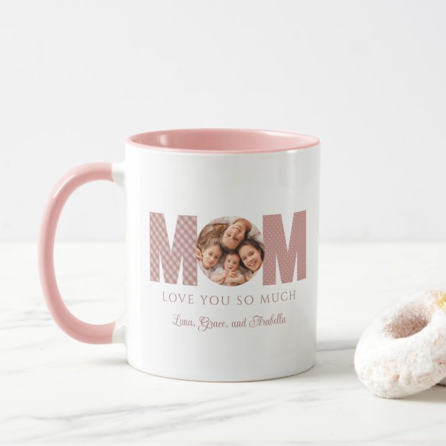 Maman Saint Valentin Photo Mug (Avec donut)