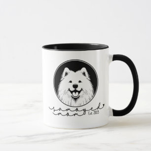 Maman Samoyed Tasse Personnalisée Établie Pop Art 