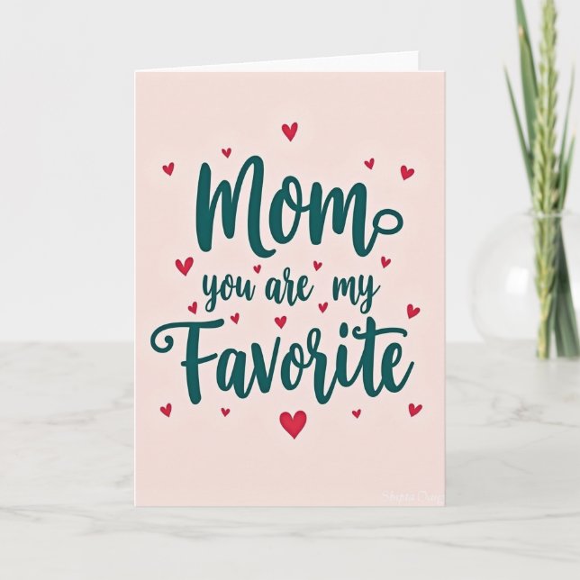 Maman sarcelle Tu es ma carte préférée (Devant)