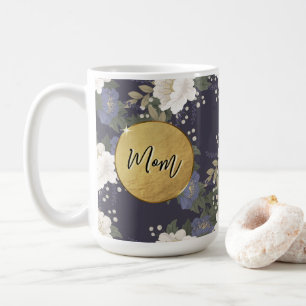 Maman Tasse à café personnalisée avec motif flor