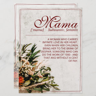 Maman - tout simplement irremplaçable - Bouquet