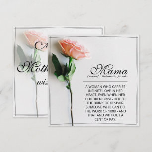 Maman - Tout simplement irremplaçable   Carte clas