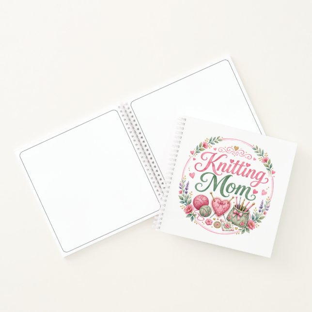 Maman Tricoteuse - Cahier Spiralé (Intérieur)