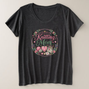 Maman Tricoteuse - T-Shirt Grande Taille