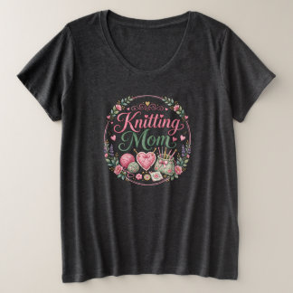 Maman Tricoteuse - T-Shirt Grande Taille