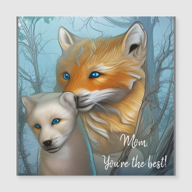 Maman tu es la meilleure - Renard et bébé  (Devant)