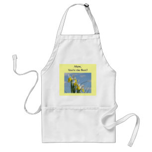 Maman, tu es la meilleure ! tablier Fleurs d'Iris