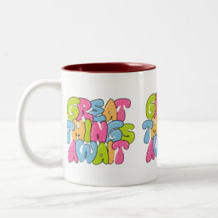 "Maman, Tu Es Ses Ailes" Mug À Deux Tons - Belle